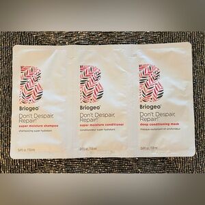 4️⃣ FOR 💲1️⃣5️⃣ BRIOGEO Don’t Despair, Repair! Shampoo • Conditioner • Mask